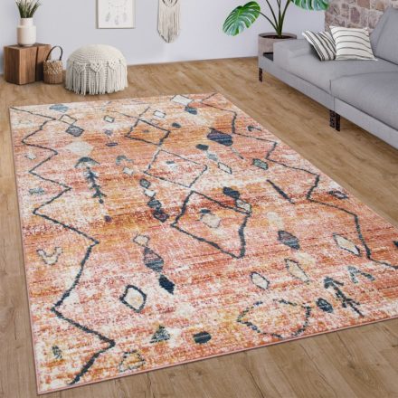 Designer szőnyeg skandináv stílusú boho mintás színes 80x150 cm