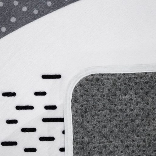 Gyerek szőnyeg kisfiúknak - erdei út, állatos, csúszásmentes, fehér, 80x150 cm