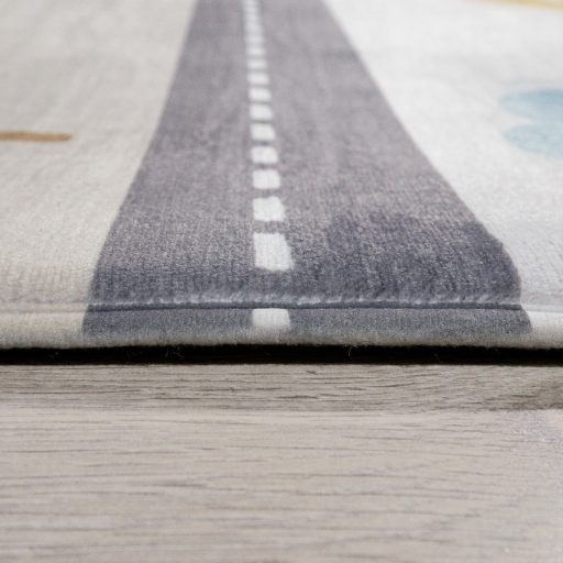 kisfiu gyerekszonyeg autout mintaval krem szinu 155x230 cm