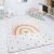 Krém gyerekszőnyeg szivárvány szív szőnyeg lányoknak játszószőnyeg 155x230 cm