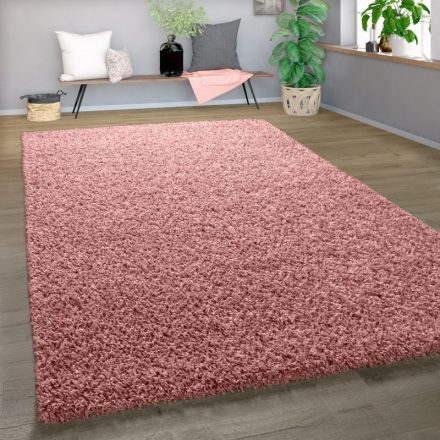 Natasa Shaggy szőnyeg puha hosszú szálú szőnyeg pasztel - pink 60x100 cm