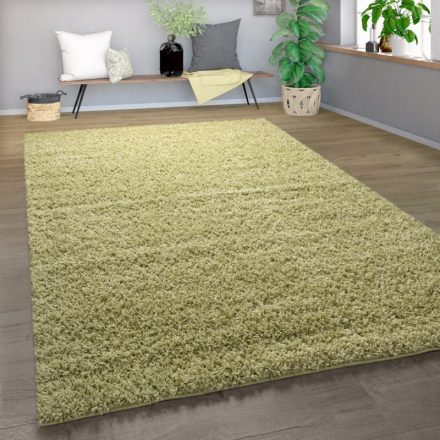 Natasa Shaggy szőnyeg puha hosszú szálú szőnyeg pasztel zöld 70x140 cm