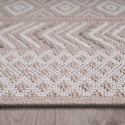 modern aztek mintas bezs kulteri szonyeg 120x160 cm