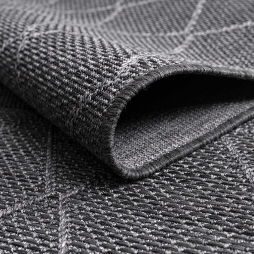 vizallo modern antracit szonyeg teraszra es kertbe 60x100 cm