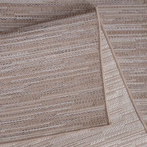 bezs csikos kulteri terasz szonyeg 80x150 cm