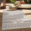modern bezs kulteri szonyeg aztek mintaval 200x200 cm