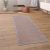 Vízálló kültéri szőnyeg lapos szövésű teraszra erkényre bordűrös szürke-narancs 80x200 cm