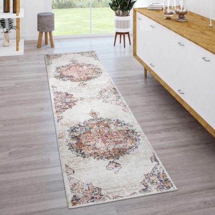 Klasszikus szőnyeg étkezőbe nappali szőnyeg keleti mintás bézs 80x300 cm