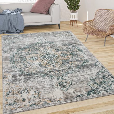 Klasszikus szőnyeg étkezőbe nappali szőnyeg keleti mintás - zöld 300x400 cm
