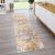 Klasszikus szőnyeg étkezőbe nappali szőnyeg keleti mintás sárga 80x300 cm