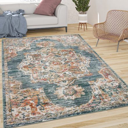 Klasszikus szőnyeg étkezőbe nappali szőnyeg mandala mintás pasztel - türkiz 160x230 cm