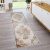 Klasszikus szőnyeg étkezőbe nappali szőnyeg mandala mintás pasztel krém 80x300 cm