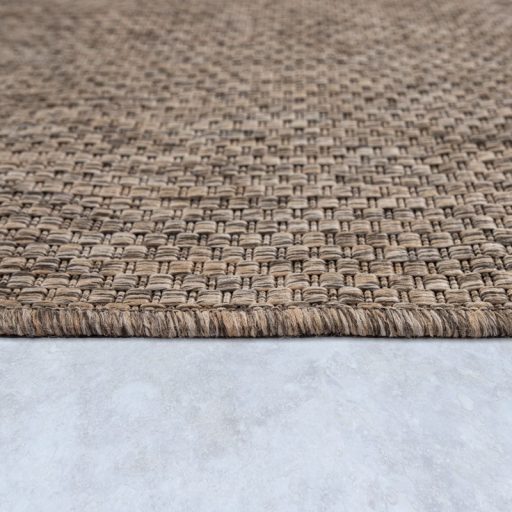 lapos szovesu taupe kulteri szonyeg 150x150 cm