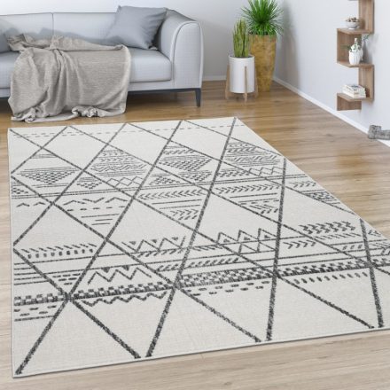 Skandináv stílusú modern szőnyeg krém háromszög 120X170 cm