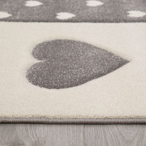 Gyerek szonyeg, 3D hatasu pasztell rozsaszin-szurke 80x150 cm