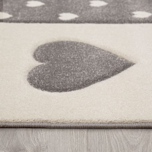 Kerek gyerekszoba szonyeg, 3D hatasu lila-szurke 120 cm kor