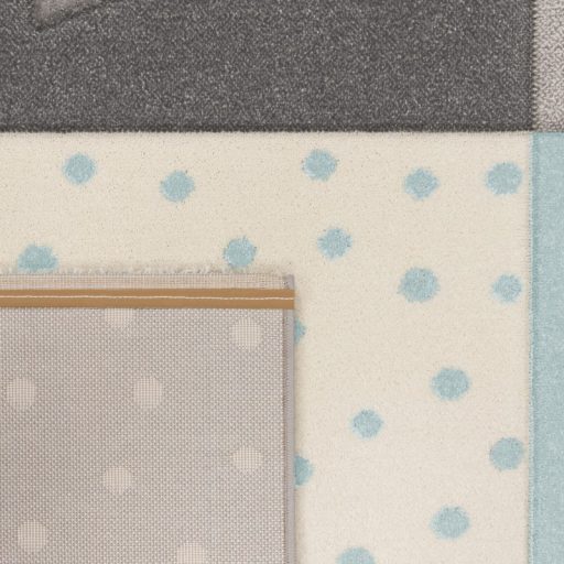 3D gyerekszoba szőnyeg pasztel kék-szürke gyerek szőnyeg 80x150 cm