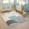 krem gyerekszonyeg 3D hegy mintaval 133x133 cm
