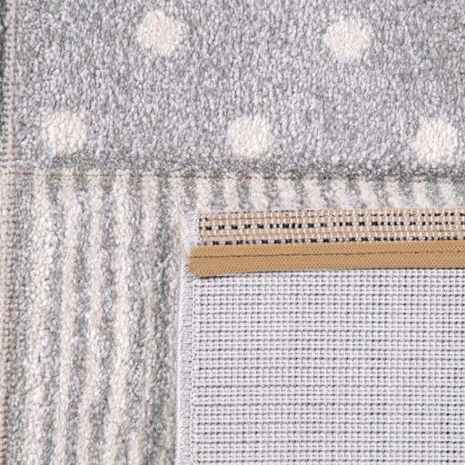 Gyerekszoba szonyeg, szurke szivarvany mintaval 160x230 cm