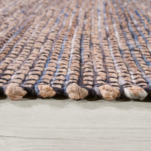 Nappali szőnyeg - kézi szövésű, rövid szálú, kék, 80x150 cm