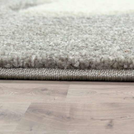 Gyerekszoba szonyeg, 3D rozsaszin szivecske mintaval 80x150 cm