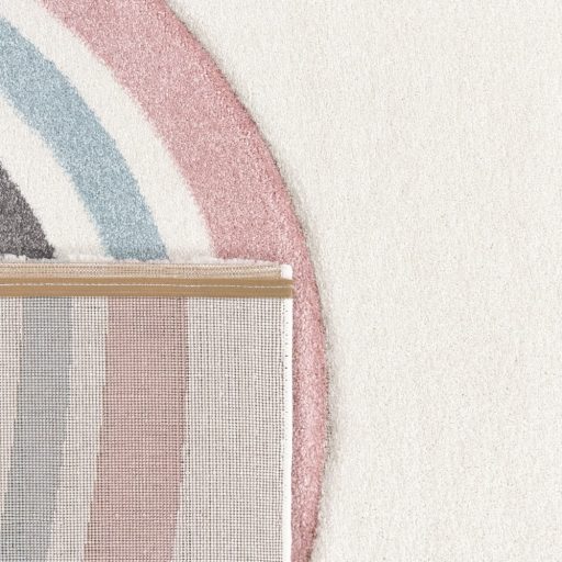 Gyerekszoba szőnyeg szivárvány szivecske gyerekszőnyeg - rózsaszín 120x170 cm