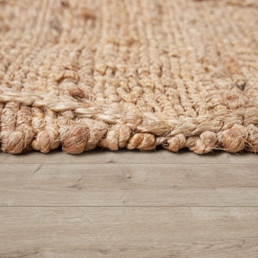 Kezi szovesu nappali szonyeg - juta, geometria mintaval, natur, 80x250 cm