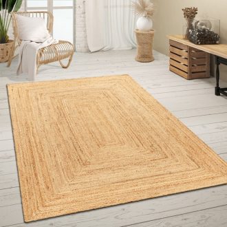 Kezi szovesu modern juta nappali szonyeg natur 80x150 cm