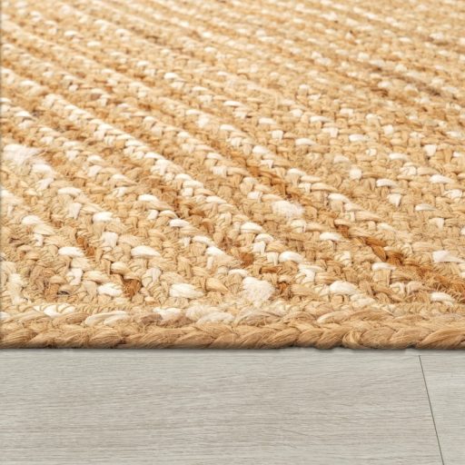 Kezi szovesu modern juta nappali szonyeg natur rombusz 240x340 cm