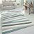 Krém modern absztrakt csíkos 3D modern design szőnyeg 80x300 cm