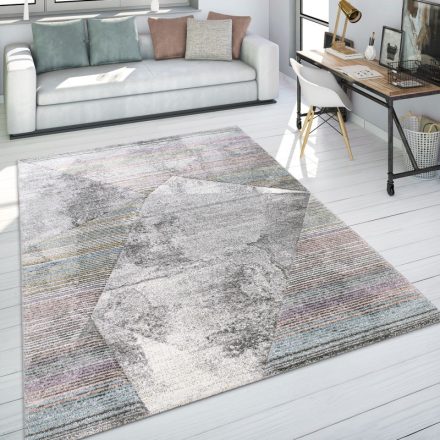 Modern geometria mintás designer szőnyeg nappaliba színes 200x290 cm