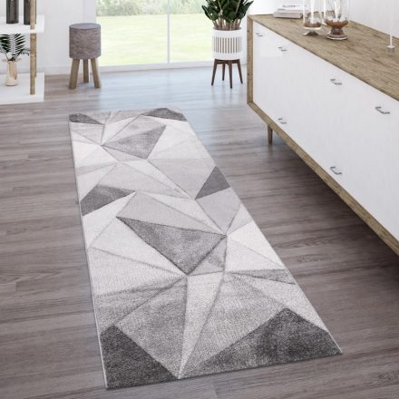 Modern szőnyeg geometria mintával - szürke 80x150 cm