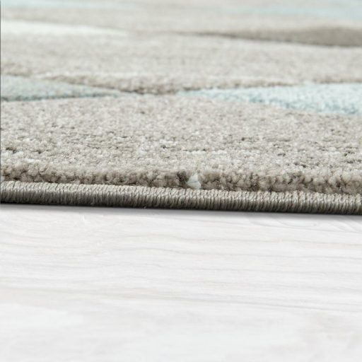 Modern nappali szonyeg- 3D hatasu, rombusz, pasztell, bezs szinu, 80x150 cm