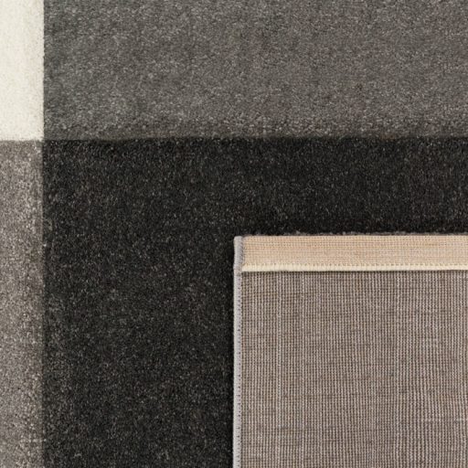 Nagymeretu nappali szonyeg - 3D hatasu, pasztell, rozsaszin, negyzetek, 240x330 cm