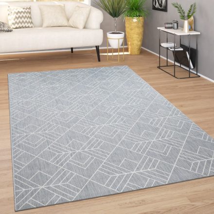 Milla geometria mintás modern szőnyeg nappaliba - szürke 60x110 cm