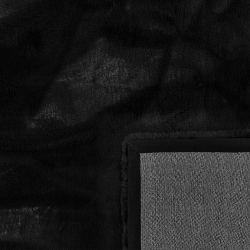 Luxus shaggy szonyeg - bolyhos, puha, fekete, 80x150 cm