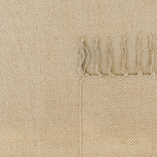 Szonyeg nappaliba - kezi szovesu, rojtos, egyszinu, krem, 80x250 cm