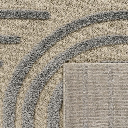 Nagymeretu shaggy szonyeg - 3D, hullam mintaval, skandinav, szurke, 200x280 cm