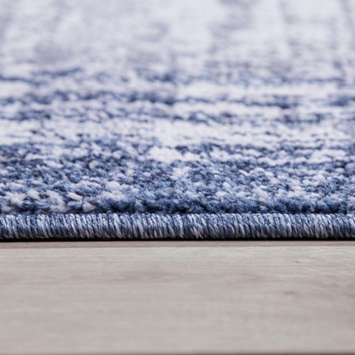 Rovidszalu borduros nappali szonyeg kek 80x300 cm