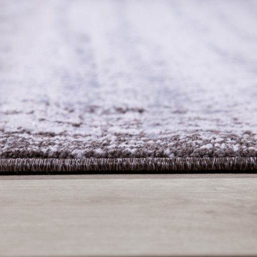 Rovidszalu borduros nappali szonyeg barna 160x220 cm