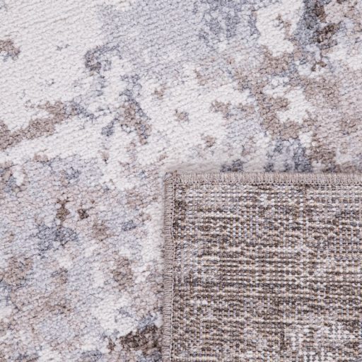 Rovidszalu borduros nappali szonyeg barna 80x300 cm