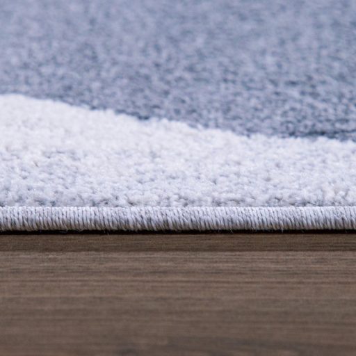 Nagymeretu modern szonyeg nappaliba - rovid szalu, kek szinu, 240x340 cm, ABIGEL