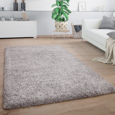 Shaggy szőnyeg nappaliba puha szőnyeg egyszínű - szürke 240x340 cm
