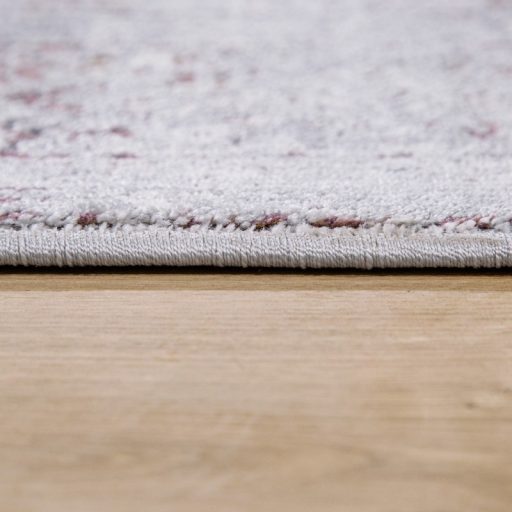 Szonyeg nappaliba - vintage hatasu, pasztell, keleti mintas, szurke, 80x300 cm