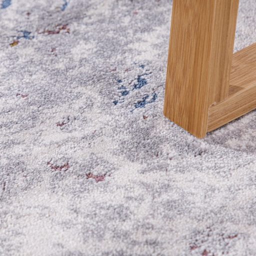 Szonyeg nappaliba - vintage hatasu, pasztell, keleti mintas, szurke, 80x150 cm