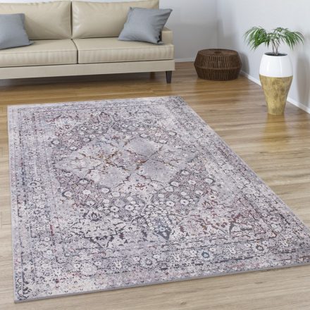 Rövid szálú pasztel mandala mintás szőnyeg nappaliba - színes 80x300 cm