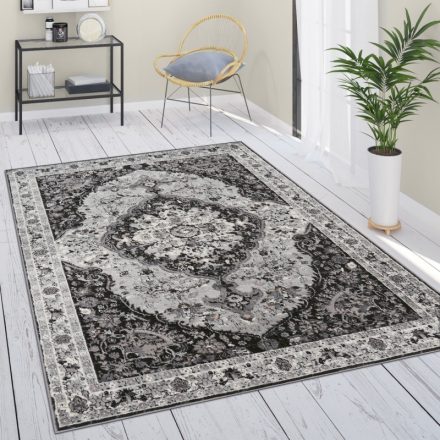 Amira keleti mandala mintás design szőnyeg nappaliba étkezőbe - fekete 80x300 cm