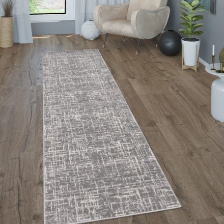 Rövid szálú szőnyeg nappaliba modern szőnyeg szürke 80x300 cm