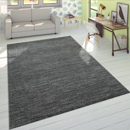 Antracit szőnyeg rövid szálú design szőnyeg 160x230 cm