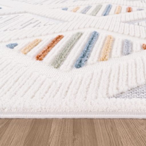 Szines ethno 3D hatasu nappali szonyeg rombusz mintaval 240x340 cm